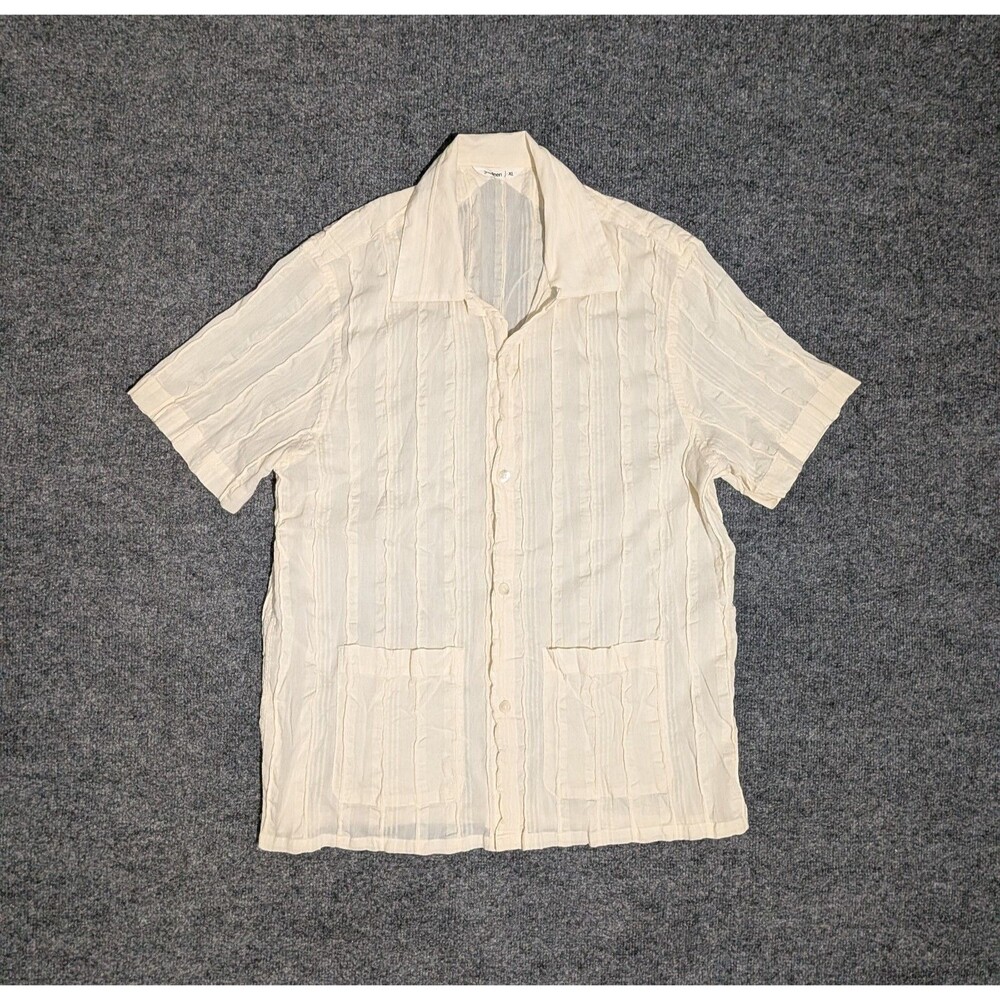 3sixteen Cabana Shirt Mens XL Natural Rope Cloth